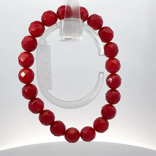 Natural Coral Cutting Bracelet – Strength, Vitality & Prosperity
