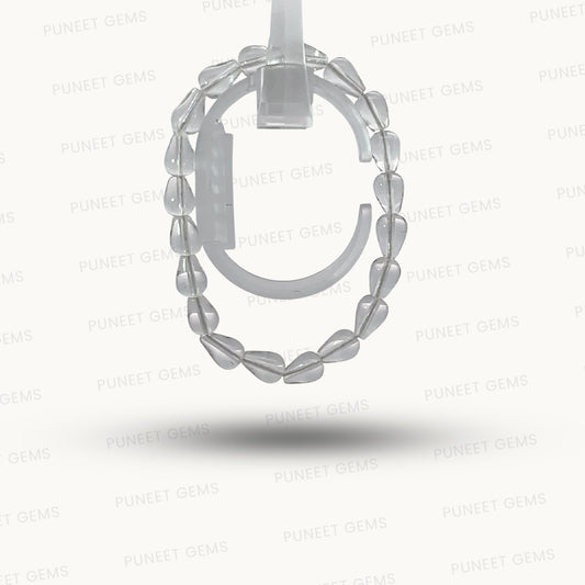 Natural Crystal Drop Shape Bracelet – Elegance, Energy & Inner Clarity