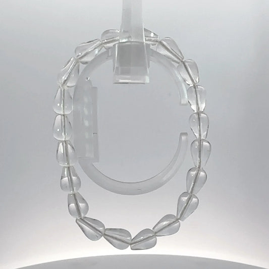 Natural Crystal Drop Shape Bracelet – Elegance, Energy & Inner Clarity