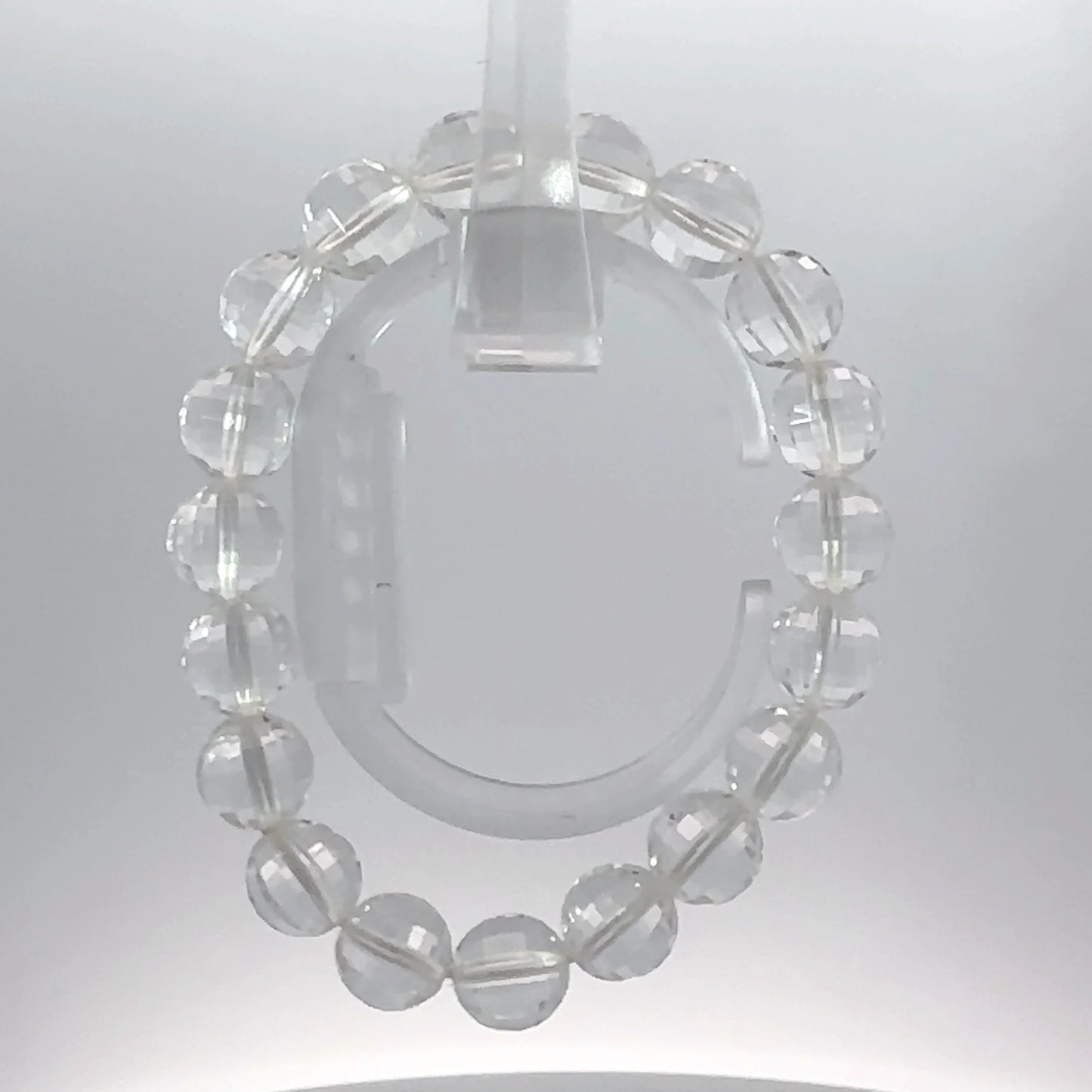 Natural Crystal Laser Cut Bracelet – Elegance, Clarity & Energy Amplification