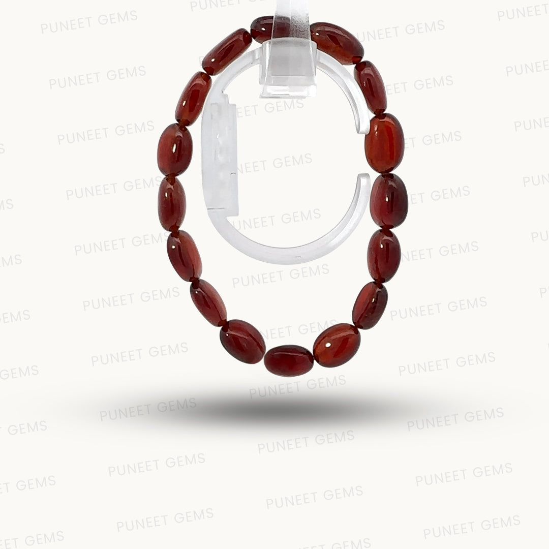 Natural Gomed (Hessonite Garnet) Bracelet – Rahu Protection, Clarity & Power