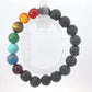 Natural Lava 7 Chakra Bracelet – Balance, Energy & Grounded Style