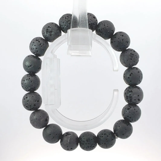 Natural Lava Stone Bracelet – Strength, Grounding & Raw Energy