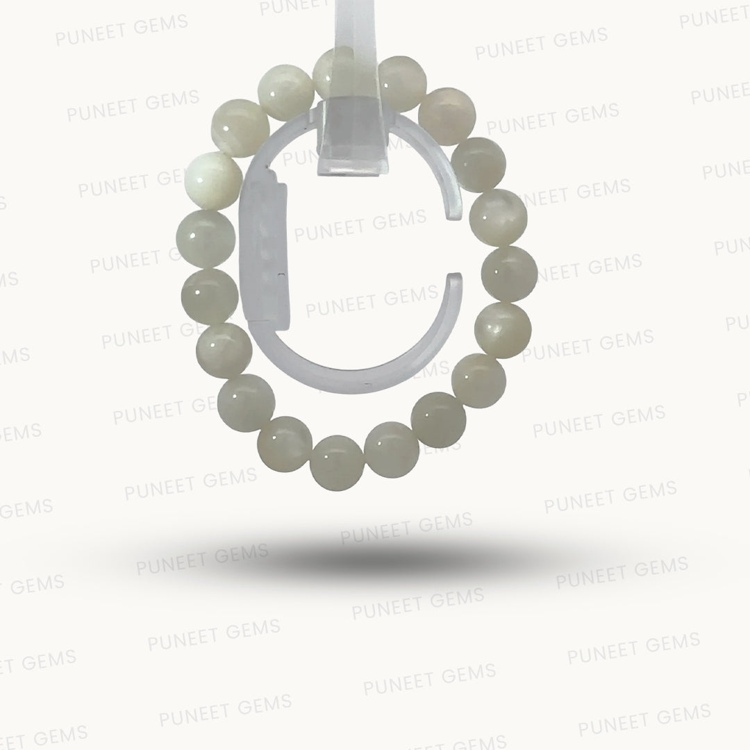 Natural Moonstone Bracelet – Intuition, Feminine Energy & Emotional Balance