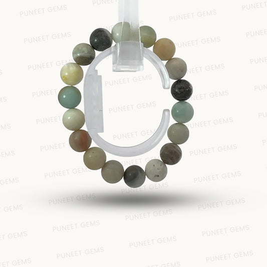 Natural Multi Amazonite Bracelet – Balance, Serenity & Inner Harmony