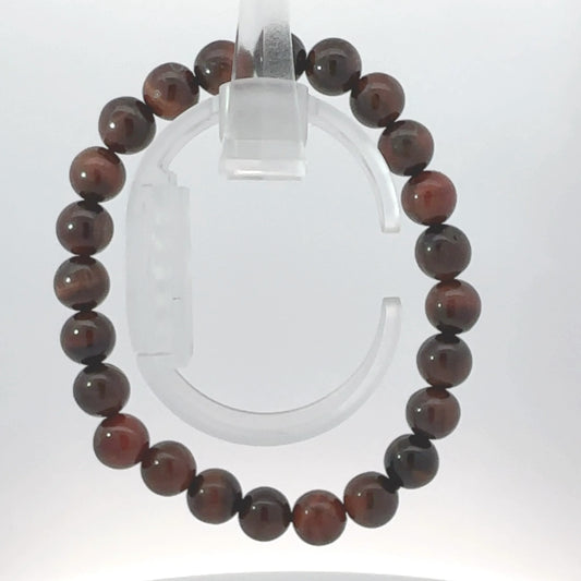Natural Red Tiger Eye Bracelet – Passion, Confidence & Grounded Energy