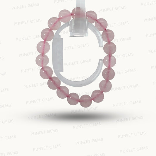 Natural Rose Quartz Bracelet – Embrace Love, Healing & Inner Peace