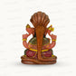 Natural Ruby Ganesh with Gold Polish – Handcrafted Spiritual Elegance 7.271 kg