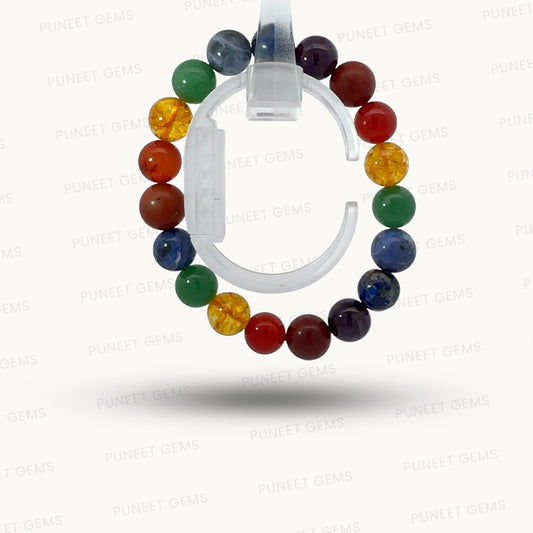 Natural Seven Chakra Bracelet – Balance, Healing & Positive Energy