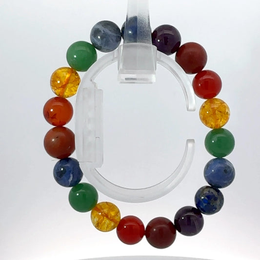 Natural Seven Chakra Bracelet – Balance, Healing & Positive Energy