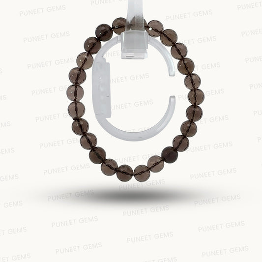 Natural Smoky Quartz Bracelet – Grounding, Detox & Emotional Clarity