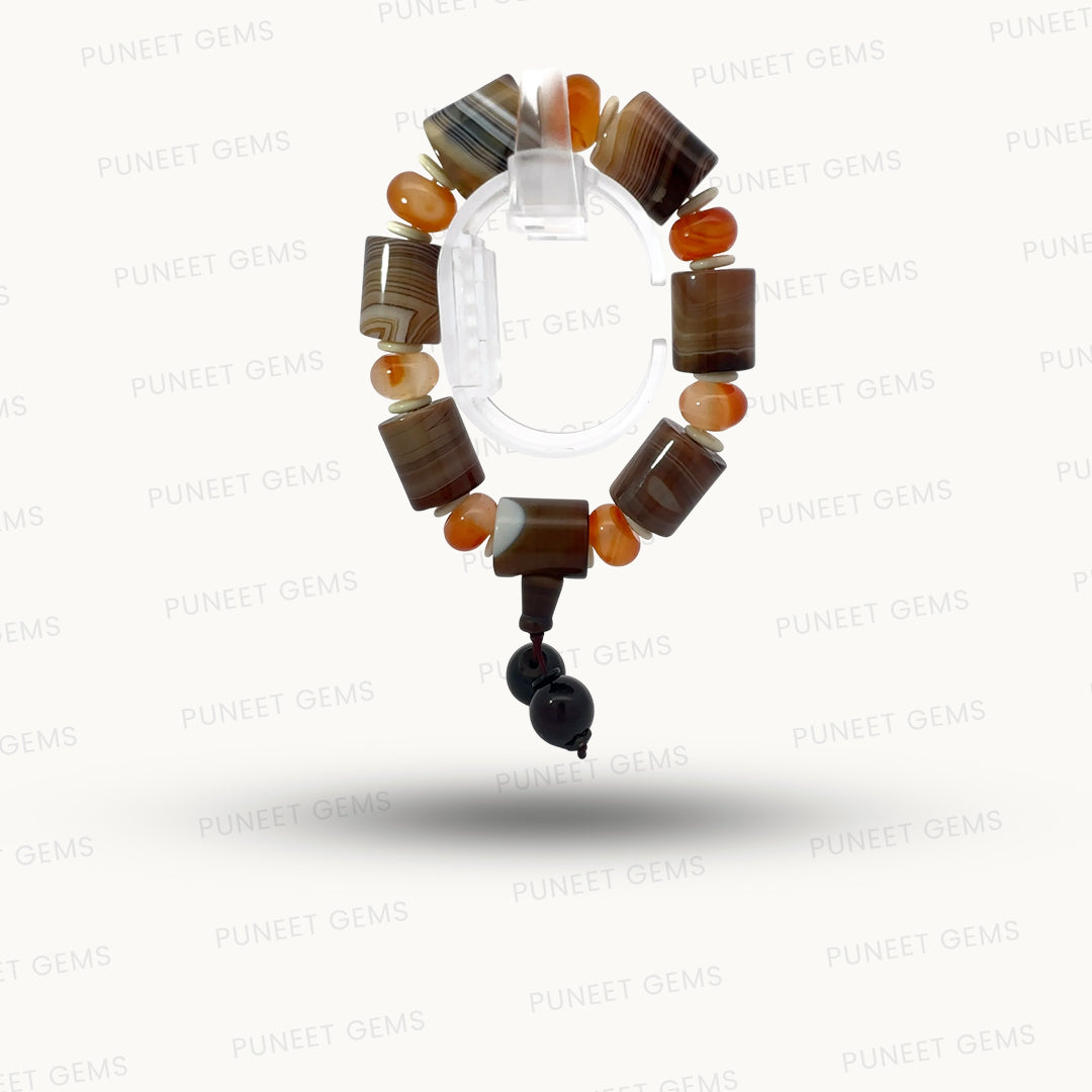 Natural Sulemani Agate Bracelet – Grounding, Protection & Spiritual Strength