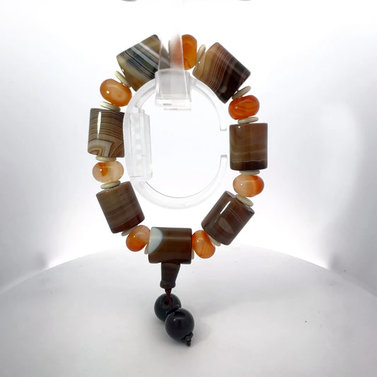 Natural Sulemani Agate Bracelet – Grounding, Protection & Spiritual Strength