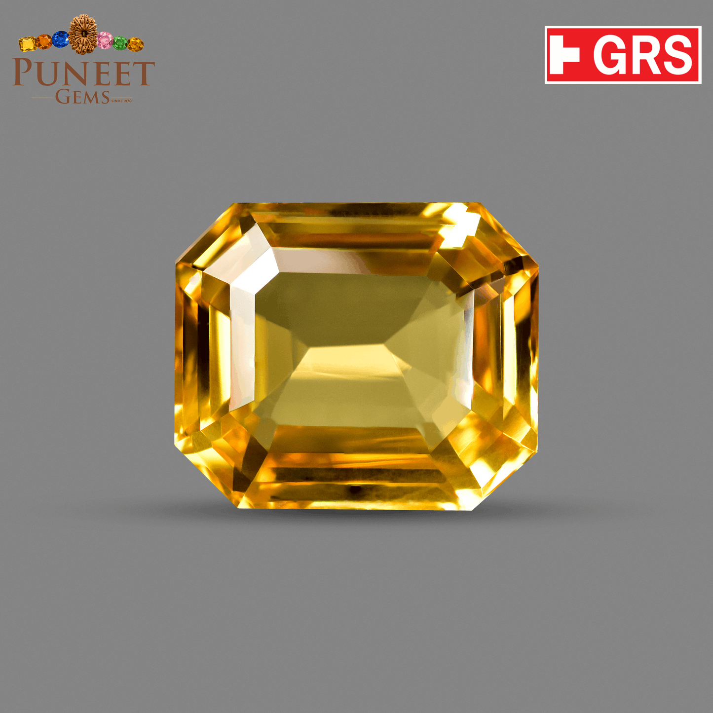 Natural Yellow Sapphire (Pukhraj) 5.64 CT - Certified