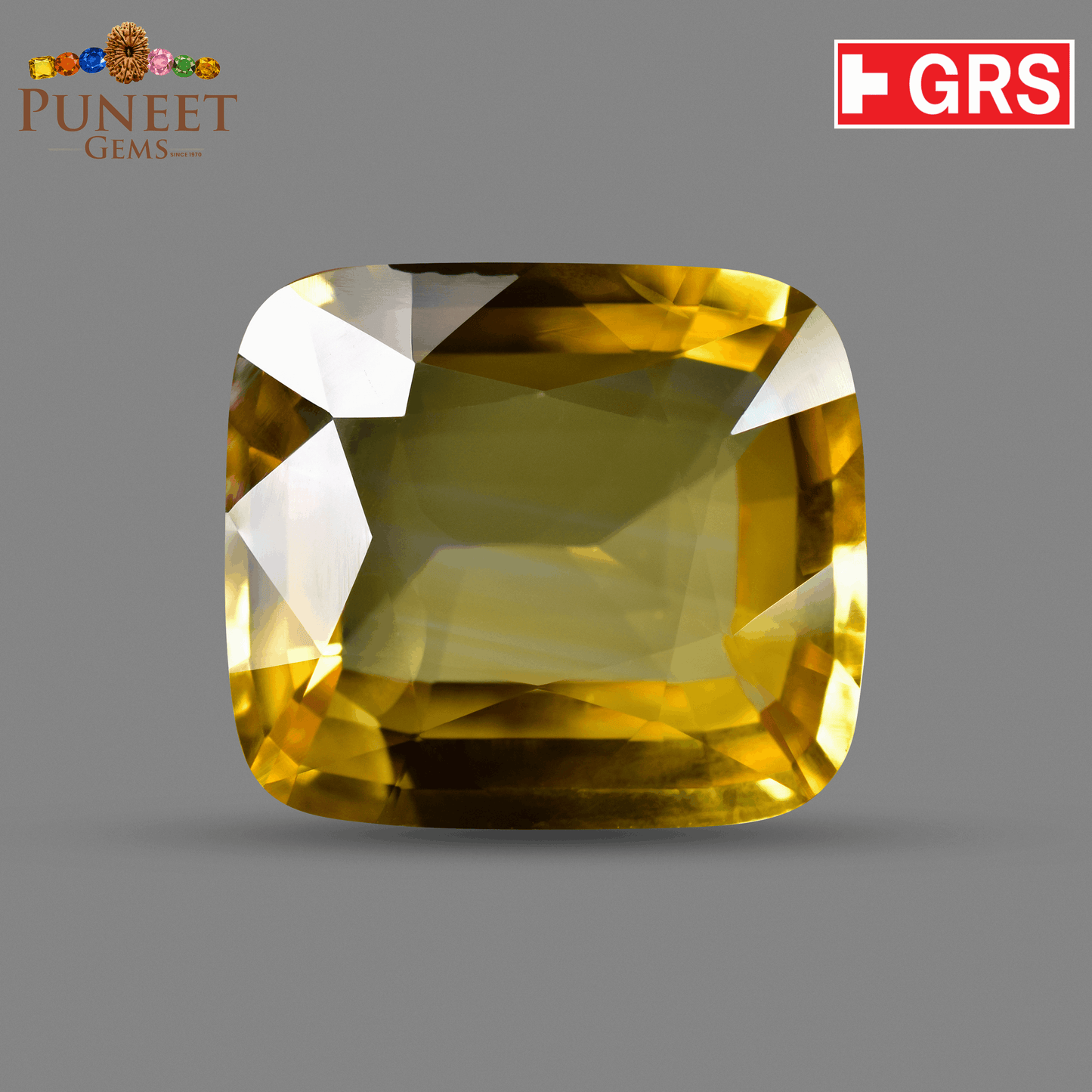 Natural Yellow Sapphire (Pukhraj) 10.16 CT - Certified