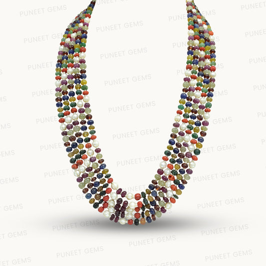 Navratan Kharbuja Cutting Mala – 5 Line 304 CT