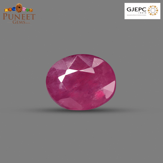 Natural Mozambique Ruby 3.48 Ct Certified