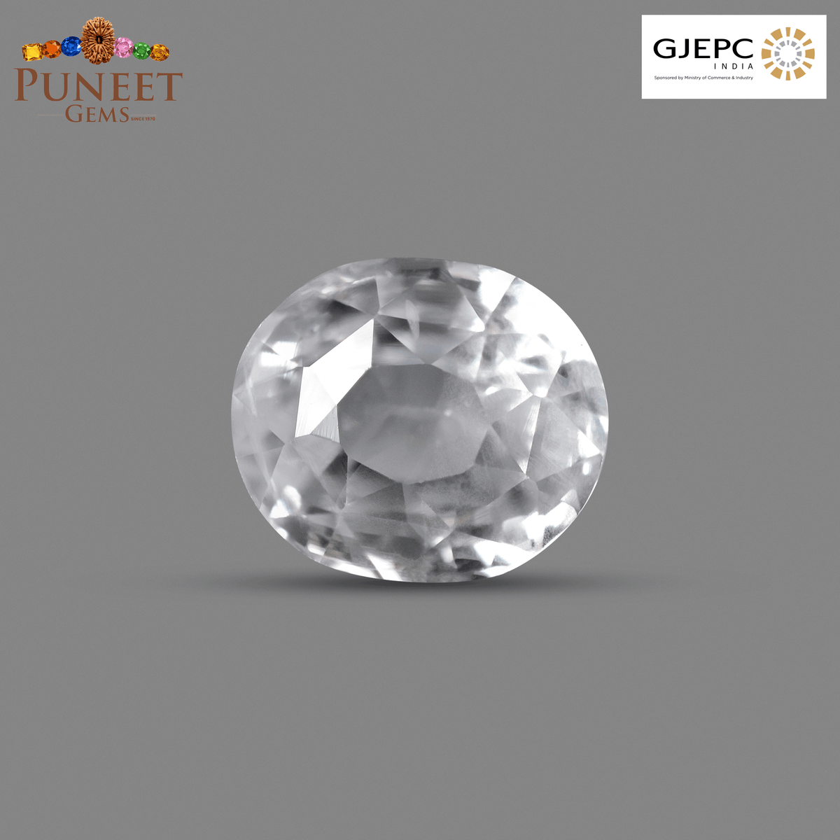 Natural White Sapphire 2.63 Ct – Certified Gemstone