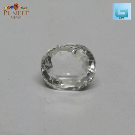 Natural White Topaz 7.41 Ct – Certified Gemstone