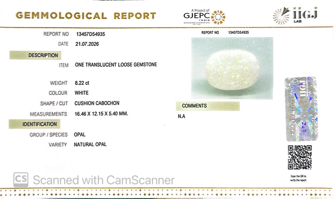 Natural Australian Opal 8.22CT