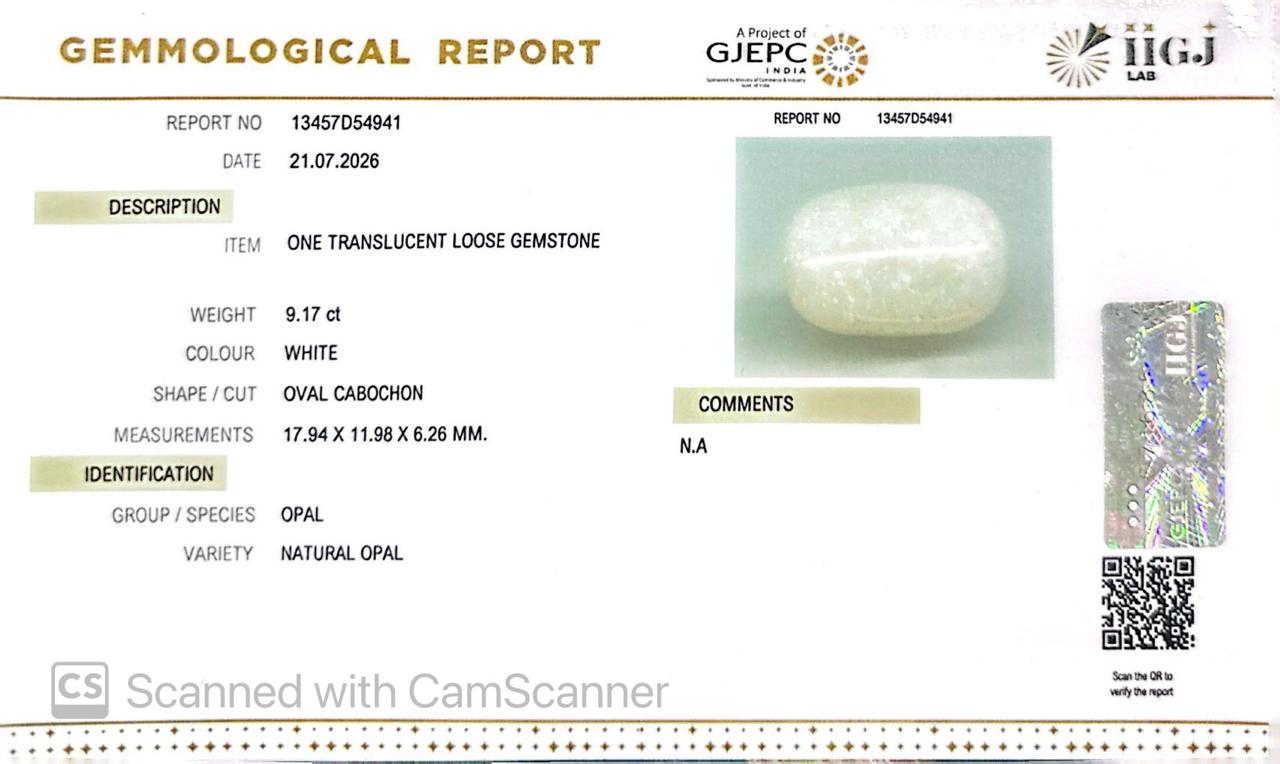 Natural Australian Opal 9.17CT