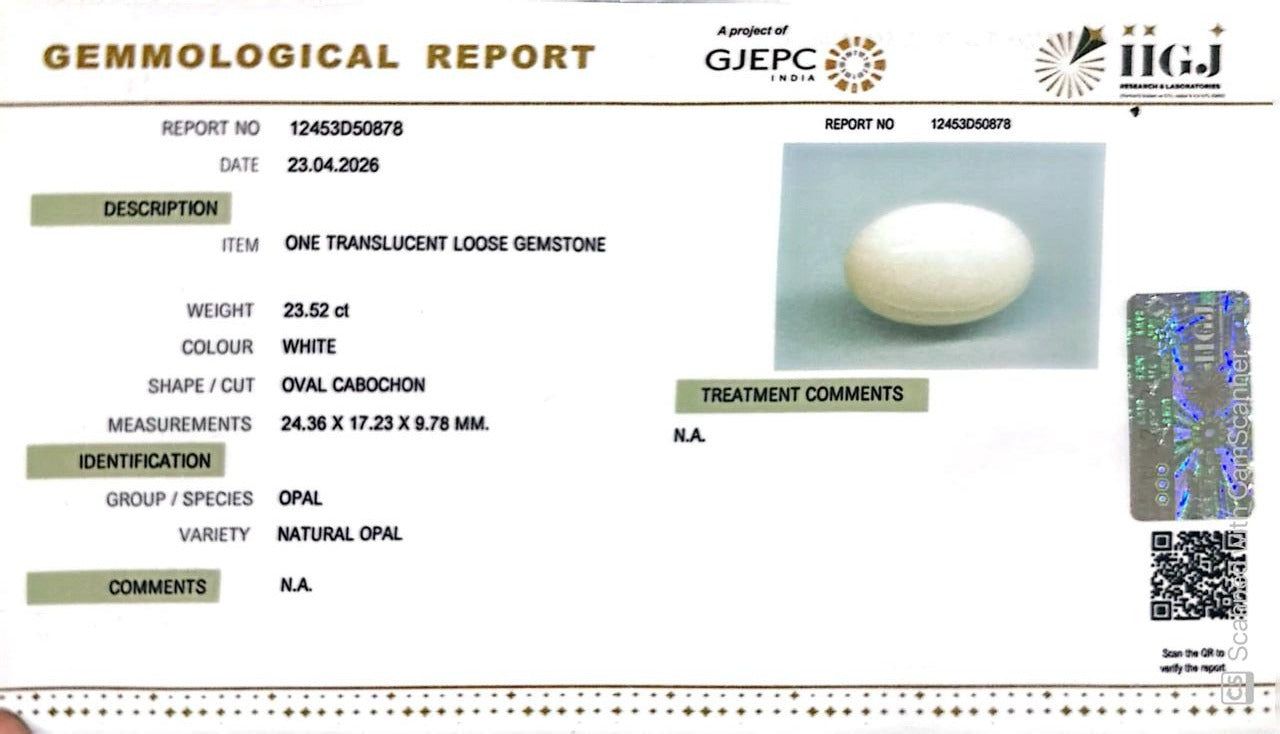 Australian Opal – The Gem of Radiant Fire, Rarity & Intuition 23.52 CT