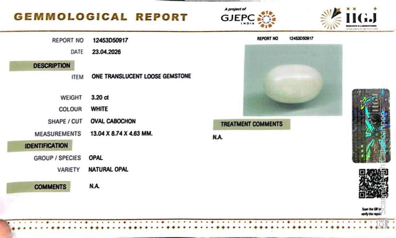 Australian Opal – The Gem of Radiant Fire, Rarity & Intuition 3.20 CT