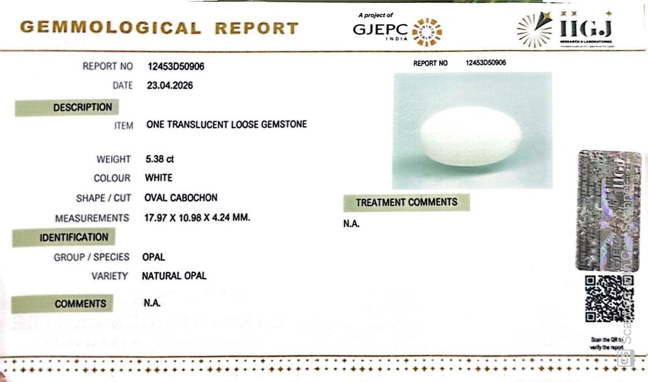 Australian Opal – The Gem of Radiant Fire, Rarity & Intuition 5.38 CT