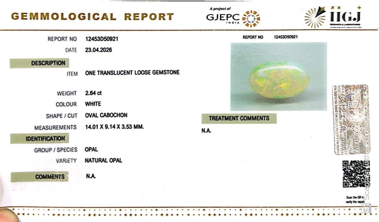 Australian Opal – The Gem of Radiant Fire, Rarity & Intuition 2.84 CT