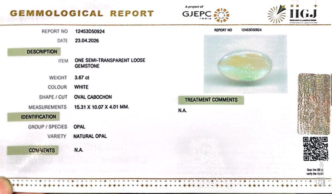 Australian Opal – The Gem of Radiant Fire, Rarity & Intuition 3.67 CT