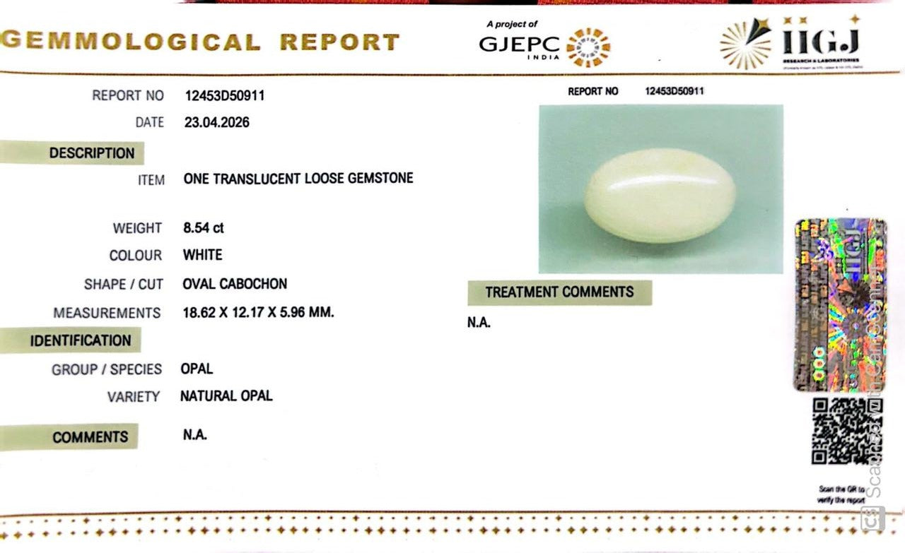 Australian Opal – The Gem of Radiant Fire, Rarity & Intuition 8.54 CT