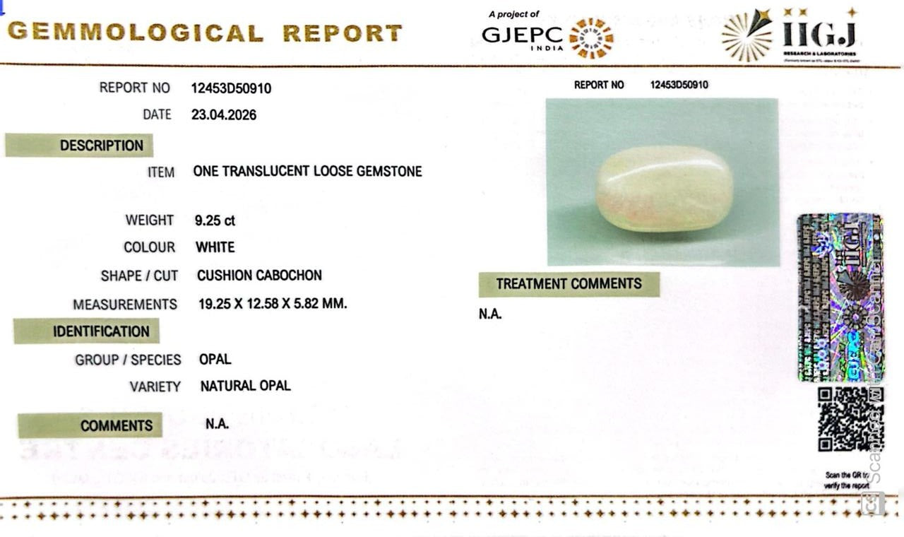 Australian Opal – The Gem of Radiant Fire, Rarity & Intuition 9.25 CT