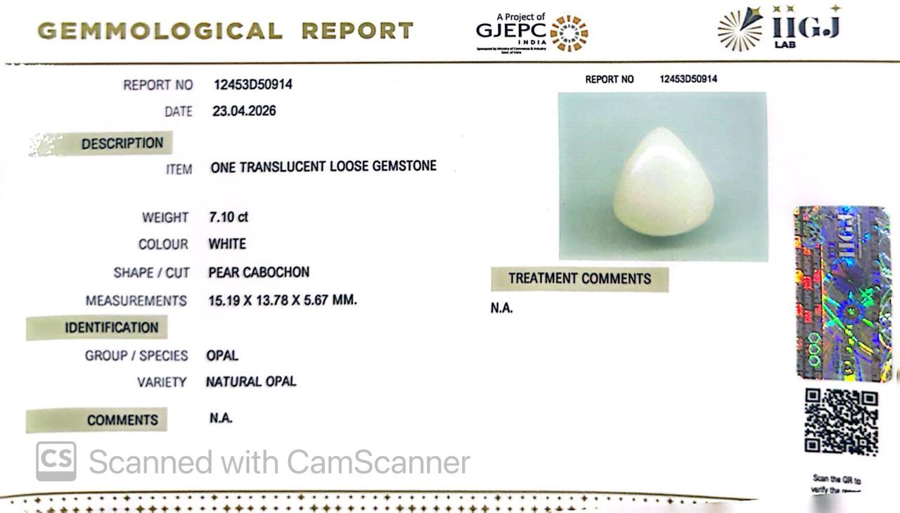 Australian Opal – The Gem of Radiant Fire, Rarity & Intuition 7.10 CT