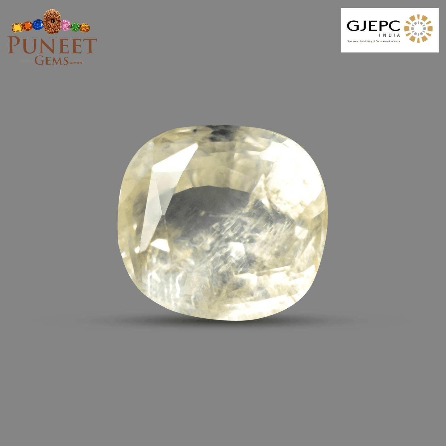 Natural Yellow Sapphire (Pukhraj) 5.42 CT - Certified