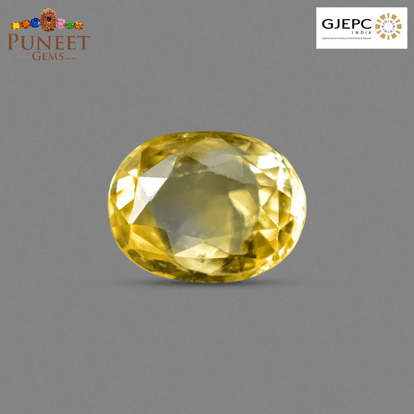 Natural Yellow Sapphire (Pukhraj) 2.49 CT - Certified