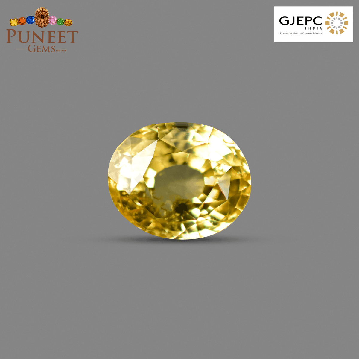 Natural Yellow Sapphire (Pukhraj) 2.61 CT - Certified