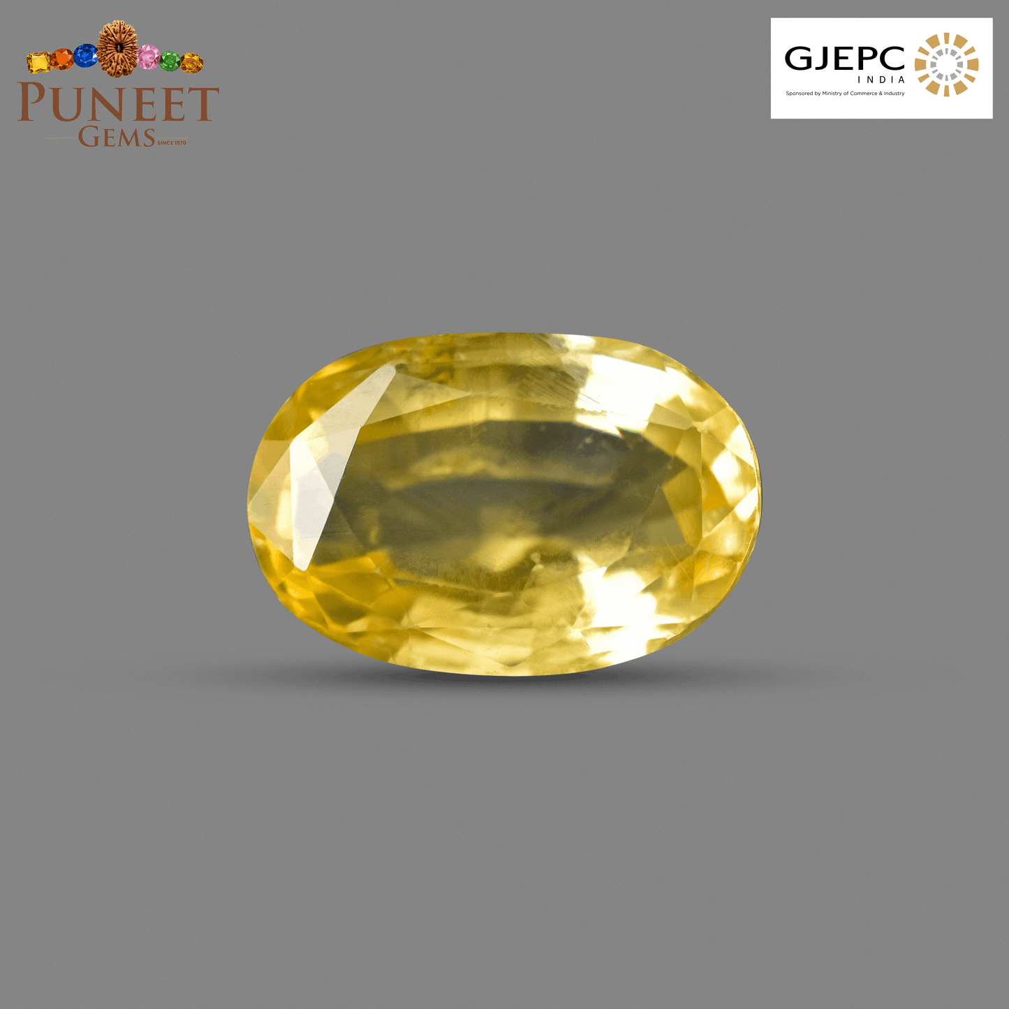 Natural Yellow Sapphire (Pukhraj) 2.64 CT - Certified