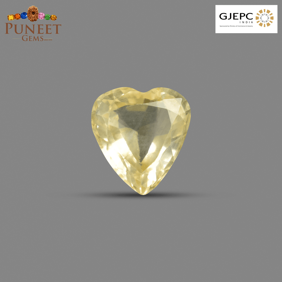 Natural Yellow Sapphire (Pukhraj) 4.25 CT - Certified