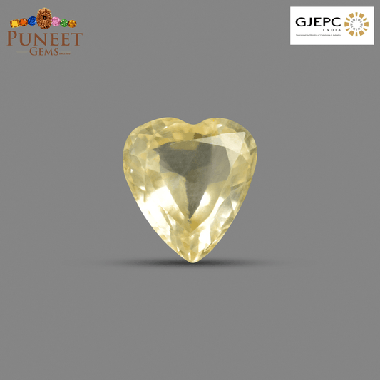 Natural Yellow Sapphire (Pukhraj) 4.25 CT - Certified