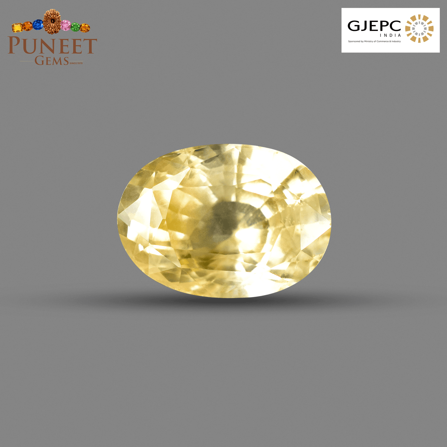 Natural Yellow Sapphire (Pukhraj) 5.51 CT - Certified