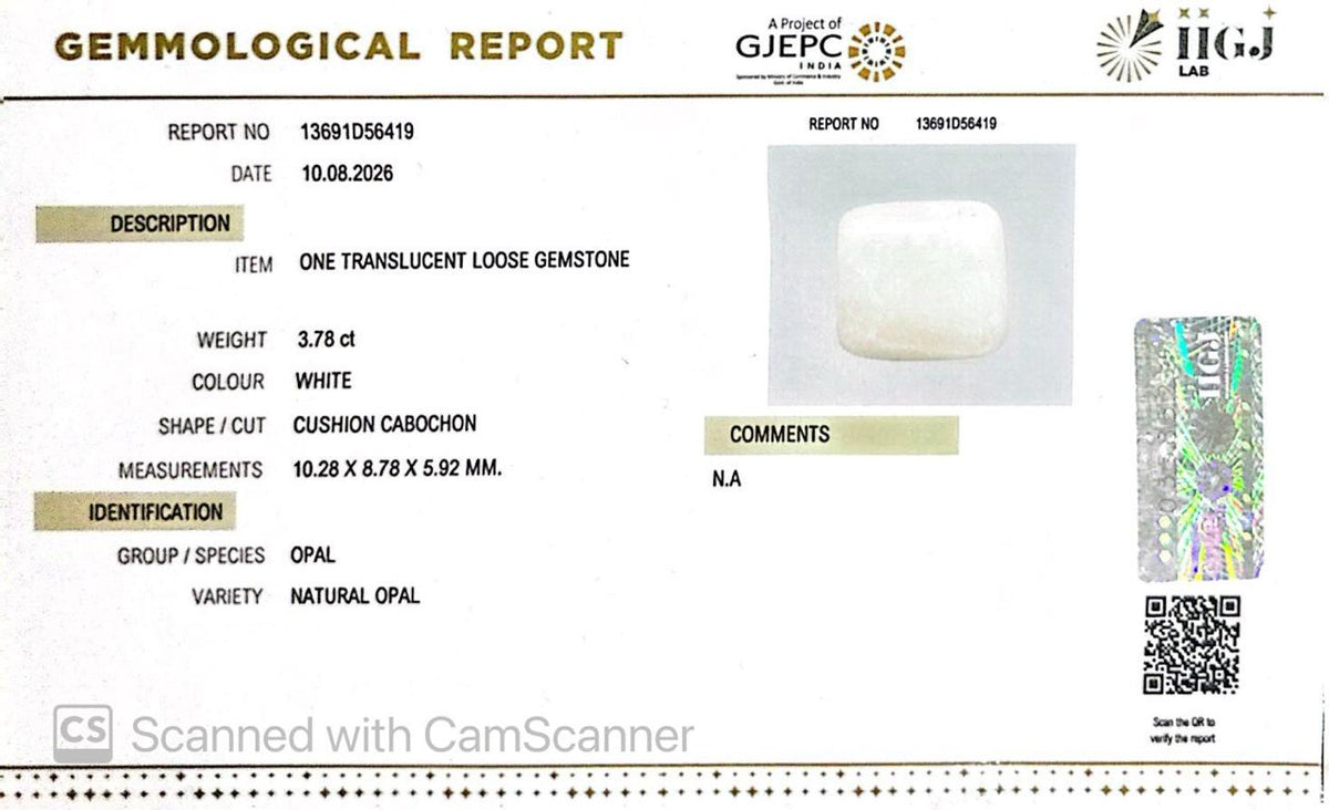 Natural Australian Opal 3.78CT