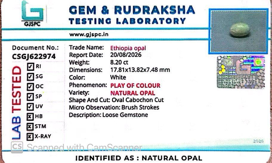 Ethiopian Opal Gemstones – Fire, Light & Mystical Beauty 8.20 CT