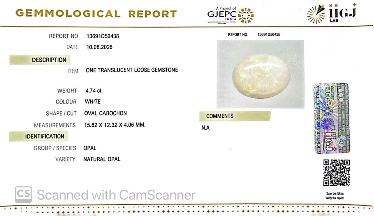 Natural Australian Opal 4.74CT