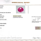 Natural Mozambique Ruby 3.48 Ct Certified