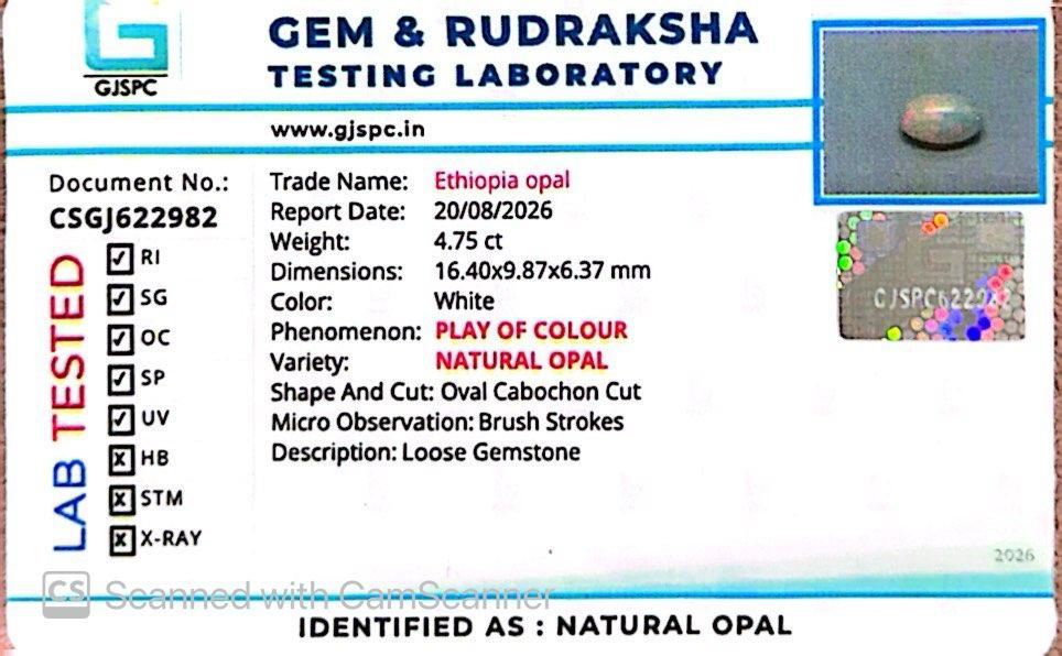 Ethiopian Opal Gemstones – Fire, Light & Mystical Beauty 4.75 CT