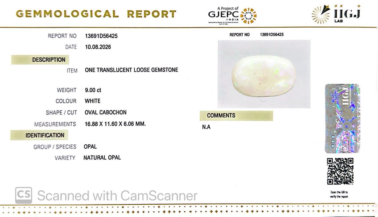 Natural Australian Opal 9.00CT