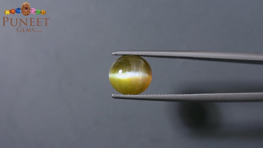 Natural Cat's Eye (Lehsunia) 6.27 Ct – Certified Premium Gemstone
