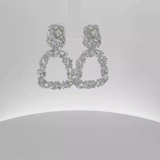 Italian Sterling Silver Earrings – Pure Elegance, Perfectly Crafted 6.400 gm