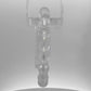Natural Crystal Laser Cut Bracelet – Elegance, Clarity & Energy Amplification
