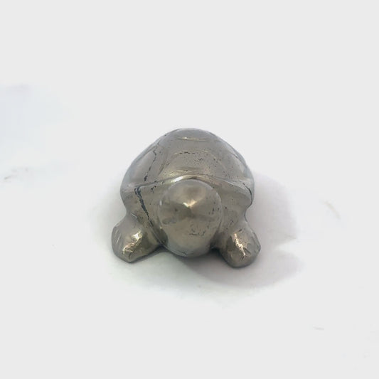 Natural Pyrite Turtle – Approx. 66 GM